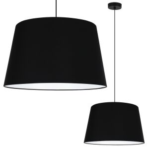 GAJA KÚPOS FÜGGŐLÁMPA, FEKETE, 1 LAPOS FEKETE LÁMPABÚRA, 44 CM 146808417 - Lámpa & Világítás