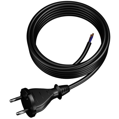 CSATLAKOZÓKÁBEL EGYENES CSATLAKOZÓVAL IP20 H07RN-F 5M FEKETE - E+20-022 146810177