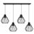 Light Home NUVOLA 4 ágú fekete dróthálós függőlámpa