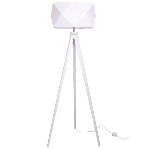 MODERN ÁLLÓLÁMPA, HÁROMSZÖGŰ LÁMPABÚRA, FA 146811569