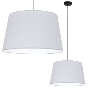 GAJA KÚPOS FÜGGŐLÁMPA FEKETE 1 LAPOS VILÁGOSSZÜRKE LÁMPABÚRA 44CM 146811610 - Lámpa & Világítás