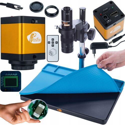 Rosfix Earth Pro MCEP-0.5X digitális mikroszkóp + PEGASUS Pro KMPP-HDMI-TF 12mp kamera Plantes PRO sorozat + szilikon alátét 380x260mm 146811716
