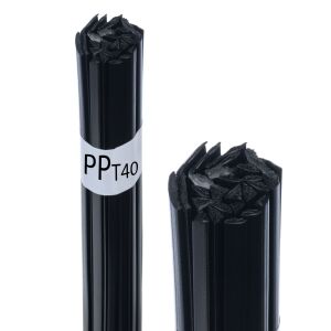 Műanyag hegesztőanyag PP+T40 Fekete 50g 146812210 - Hegesztő pálca