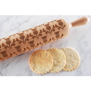 MoodForWood fa sodrófa, gravírozott, 43 cm fogantyúkkal, sütéshez tökéletes - skót bogáncs minta 146812622 - Sodrófa & Nyújtófa