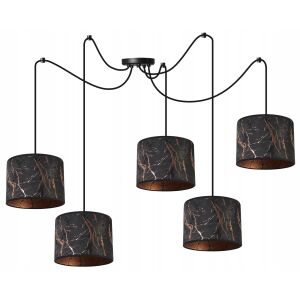 MENNYEZETI LÁMPA, PÓK MINTÁS LÁMPABURNY, RÉZ 146814002 - Mennyezeti lámpa