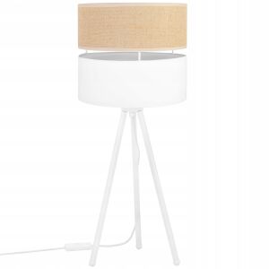 ASZTALI LÁMPA JUTA LÁMPABURNYÓ 20 CM FEHÉR