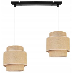 FÜGŐLÁMPA, MENNYEZETI CSILLÁR, LÁMPABÚRA, BOHO JUTA 146814172 - Lámpa & Világítás