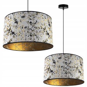 FÜGŐLÁMPA, MENNYEZETI CSILLÁR, LÁMPABÚRA, ARANY MINTÁVAL 146814473 - Lámpa & Világítás