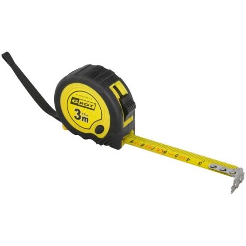 Grot 3m x 16mm acél mérőszalag, nyitott penge - Mérőszalag