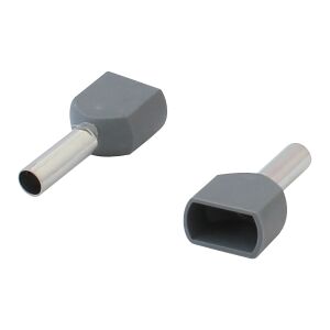 KETTŐS SZIGETELÉSŰ ÉRINTŐS SAROK 2*2,5MM 10 DB - E-652-0049 146815978 - Kábel érvéghüvely