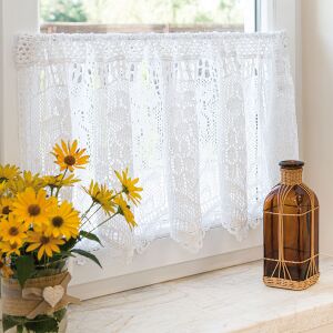 INESS Készre varrt áttört függöny, szélesség 150 x magasság 60cm, szín 001 fehér 913501 146816030 - Függöny