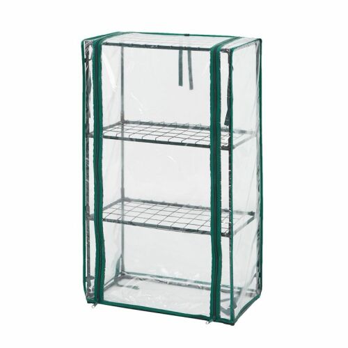 Üvegház 46*24*80 CM, PVC FÓLIA, FÉM SZERKEZET - T N15-910 146816756