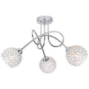 MENNYEZETI LÁMPA, FÜGGŐ CSILLÁR, KRISTÁLYOS KRÓM LED 146819995 - Mennyezeti lámpa