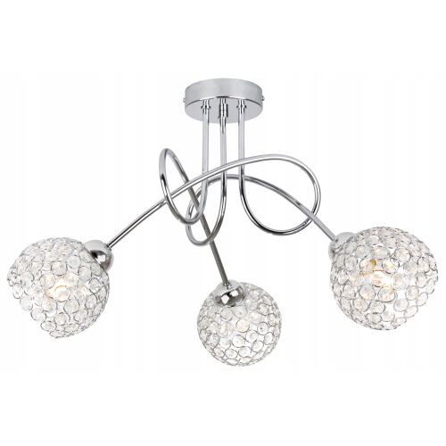 MENNYEZETI LÁMPA, FÜGGŐ CSILLÁR, KRISTÁLYOS KRÓM LED 146819995