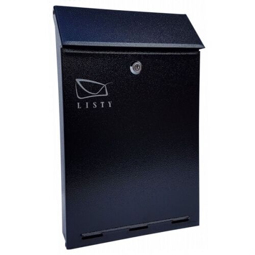 C-4-ES POSTALADA FEKETE postaláda, fekete acél levélszekrény - Postaláda