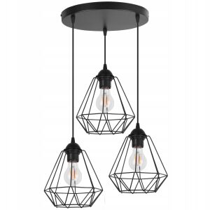 Mennyezeti lámpa Diamond Loft Edison Retro
