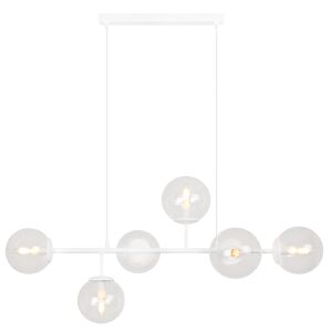 SIENA FEHÉR MENNYEZETI LÁMPA 6 LAPOS LÁMPABÚRÁVAL, E14-ES HOSSZÚ SZÁRÚ 146821562 - Lámpa & Világítás