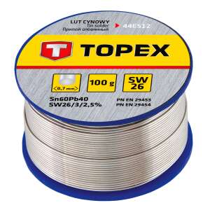 TOPLEX 100g 60% Drut lutowniczy 0,7mm SW26 - Akcesoria do lutownicy