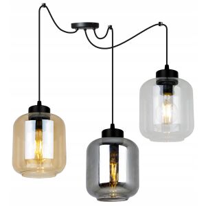 MODERN ELEGÁNS FÜGŐLÁMPA ÜVEGBURÁVAL