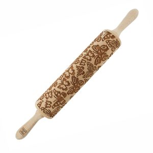MoodForWood Fa Sodrófa, Gravírozott, 43 cm Fogantyúkkal, Sütéshez Tökéletes - Pillangó Minta 146824340 - Sodrófa & Nyújtófa
