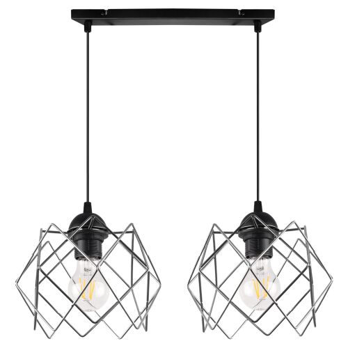 STELLA FÜGGŐLÁMPA 2 LAPOS KRÓM LÁMPABÚRÁVAL E27 146824644