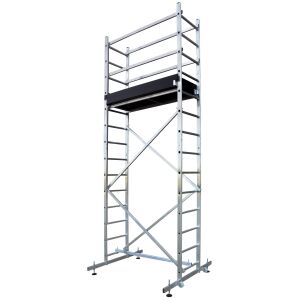 MOBIL ALUMÍNIUM ÁLLVÁNYZAT - NYOMÁSOS FÉKEZÉS 330 - BR-11-0330 146824669 - Létra & Állvány