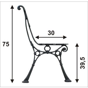 MAGAS KERTI PAD LÁB 'C', 5 DESZKÁVAL - MAGAS KERTI LÁB 146824936 - Kerti pad