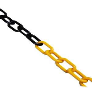 SÁRGA-FEKETE MŰANYAG LÁNC 6*29MM 25MB ORSÓ - 25MB - LAN TW 6*29Z