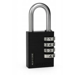 ALUMÍNIUM KOMBINÁCIÓS LAKAT 4 TÁRCSÁS KAS S40 FEKETE - MP KLO 62800