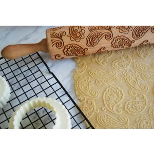 MoodForWood fa sodrófa, dombornyomott, 43 cm fogantyúkkal, sütéshez tökéletes - paisley minta 146827687 - Sodrófa & Nyújtófa
