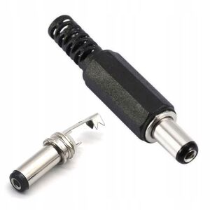 DC anya csatlakozódugó 5.5/2.1 mm, vezetékre forrasztva 146827820 - Csatlakozó