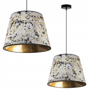 FÜGŐLÁMPA, MENNYEZETI CSILLÁR, LÁMPABÚRA, ARANY MINTÁVAL 146828097 - Lámpa & Világítás