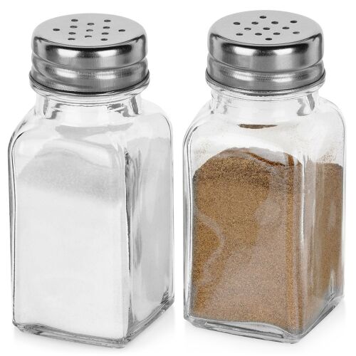 Przyprawnik Solniczka Pieprzniczka Zestaw Pojemniki do Soli Pieprzu Szklane 146829068