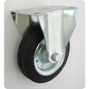 FÉM-GUMI KERÉK 160MM FIX HÁZ 43 - KL160 STA