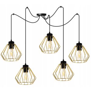 ARANY PÓK MENNYEZETI LÁMPA, DRÓTOS PLAFON 146829664 - Lámpa & Világítás