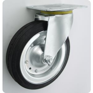 FÉM-GUMI KERÉK 200MM FORGÓHÁZ 62 - KL200 SKR