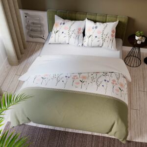 FABLE ágyneműgarnitúra 160x200 cm - szatén pamut, finom virágminta 146831601 - Ágynemű - ifjúsági és felnőtt