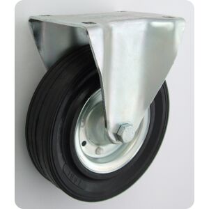 FÉM-GUMI KERÉK 180MM FIX HÁZ 53 - KL180 STA