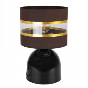 ÉJJELI ASZTALI LÁMPA, ELEGÁNS ARANY LÁMPABÚRA, 20 CM