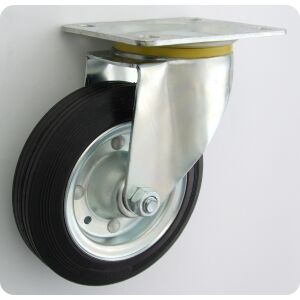 FÉM-GUMI KERÉK 160MM FORGÓHÁZ 42 - KL160 SKR