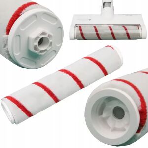 Rosfix SoftRoller P10 TRS10 - Miękka szczotka wałek do Dreame P10 Trouver Solo 10 | Jasnoszary + czerwony | Zamiennik klasy premium | Delikatny dla podłóg | Cicha praca | Łatwe czyszczenie 146833506 - Porszívó kiegészítő