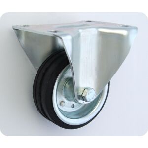 FÉM-GUMI KERÉK 80MM FIX HÁZ 4 - KL080 STA