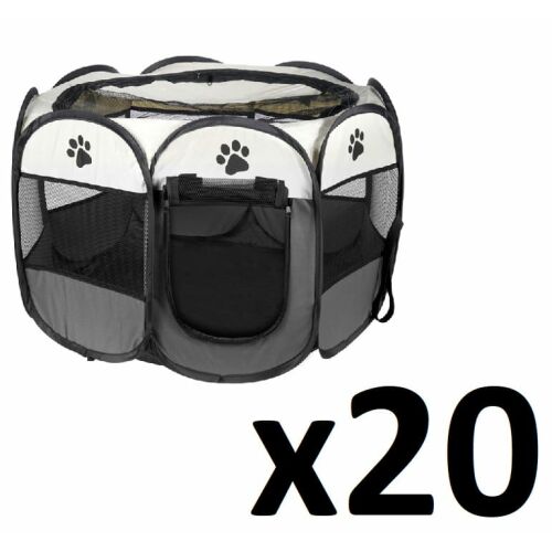 Kutya/macska játszókarám 74x74x43cm - szürke x 20 146834514