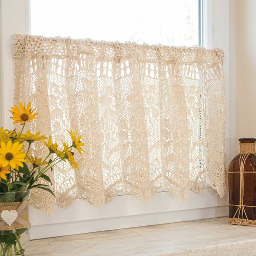 INESS Készre varrt áttört függöny, szélesség 150 x magasság 60 cm, szín 012 krém 913501 146834903