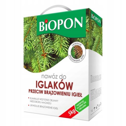TŰZFÁKNAK SZÓLÓ MŰTRÁGYA. TŰLEVEK BARNULÁSA ELLEN 5 KG - BR BIO-1123 146836676