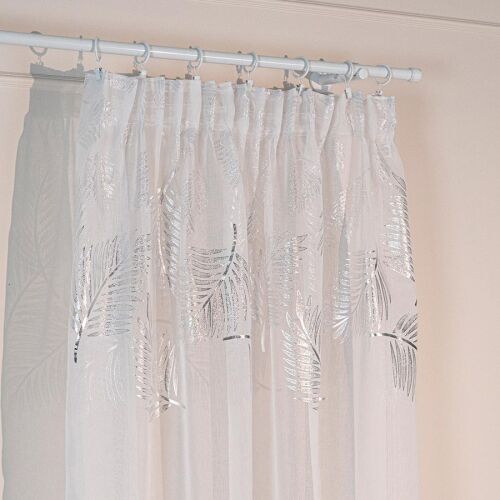 MARIETTA - Készre varrt függöny ráncolt szalaggal - 140x250 cm - fehér 146837327