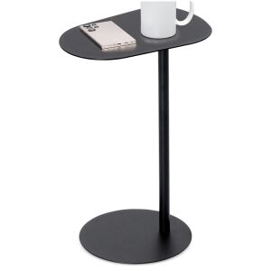 Stolik Kawowy Metalowy Czarny Boczny Pomocniczy do Kanapy Fotela