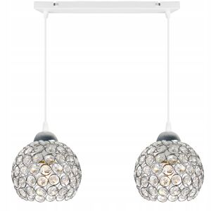 KRÓM FÜGGŐLÁMPA MENNYEZETI LED CSILLÁR KRISTÁLY 146837738 - Lámpa & Világítás