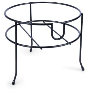 Üvegtartó állvány csappal, fekete talppal, italadagoló