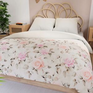 ROSALINA Pamutszatén ágyneműhuzat - rózsaszín álom, ekrü, rózsaszín - 160x200cm 146838406 - Ágynemű - ifjúsági és felnőtt